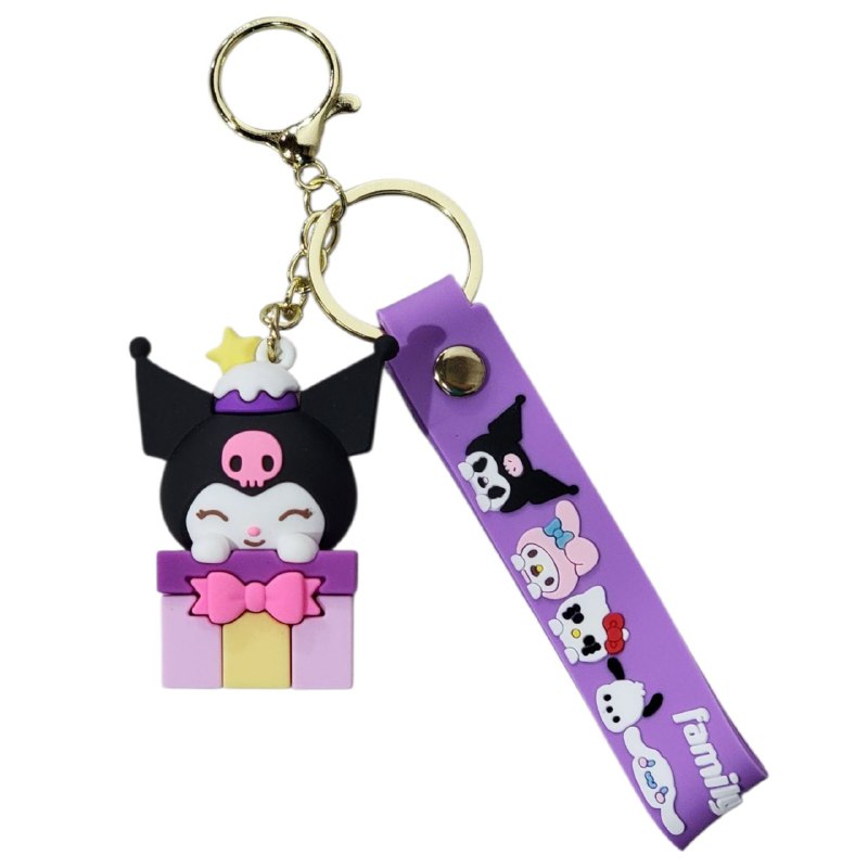 LLAVEROS DE MY MELODY KUROMI 6 ESTILOS DISPONIBLES