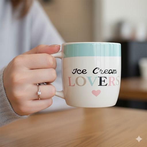 TAZAS DE CERAMICA DE ALTA RESISTENCIA CON ACABADO BRILLANTE Y DISEÑO ERGONOMICO 330ML, 9 ESTILOS