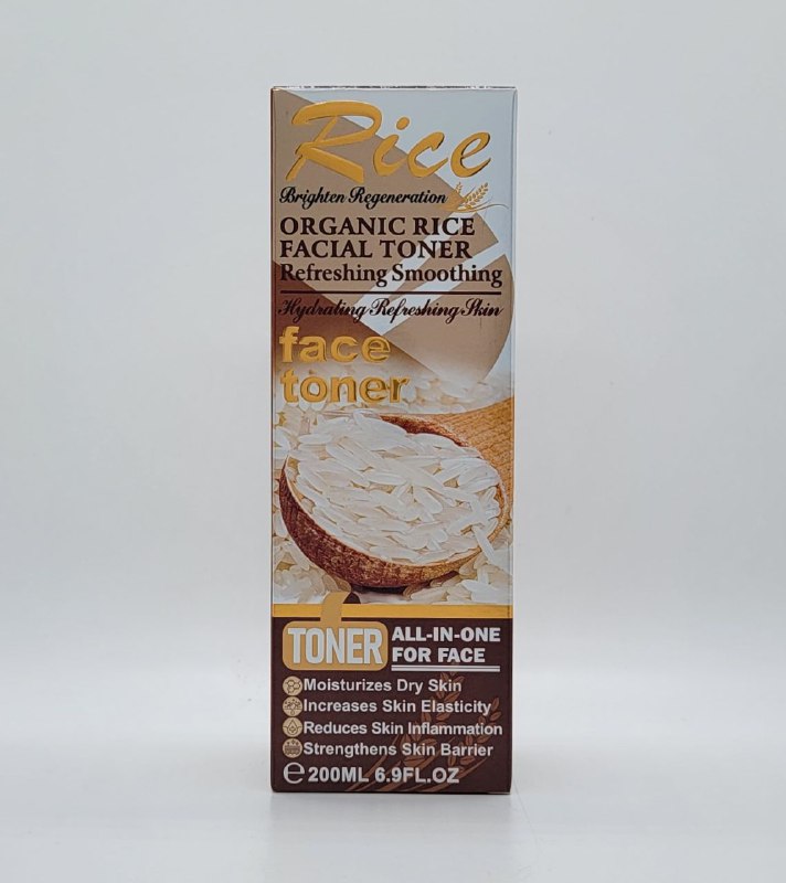 TONICO FACIAL DE EXTRACTO DE ARROZ ORGANICO, EFECTO ANTIARRUGAS DEJA LA PIEL FIRME Y SUAVE, ANTIENVEJECIMIENTO RICE 200ML