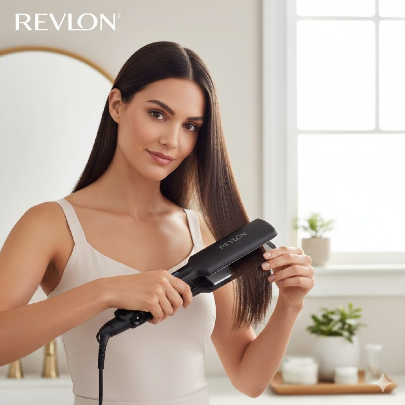 PLANCHA PARA EL CABELLO, SUAVE Y RECTO, PLACAS DE AGARRE DE 2", RESULTADOS RAPIDOS PARA PEINADOS SUAVES, MULTIPLES CONFIGURACIONES DE CALOR, INTERRUPTOR DE BLOQUEO REVLON