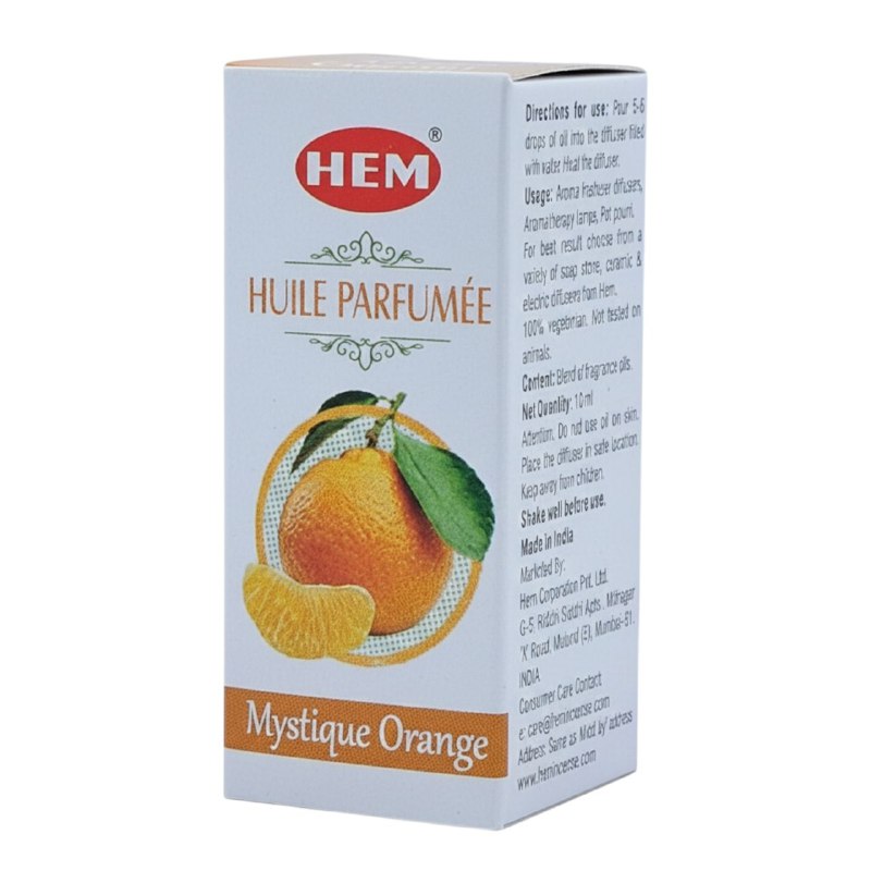 ACEITE AROMATICO ESENCIAL DE NARANJA MISTICA PARA USAR EN DIFUSORES Y AROMATERAPIAS HEM 10ML