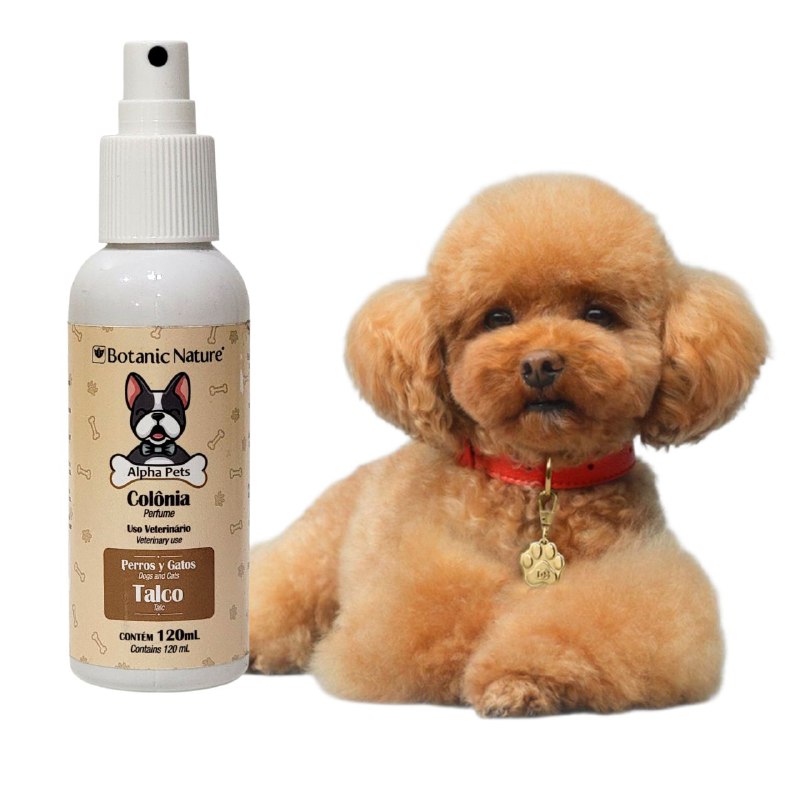 PERFUME PARA PERROS Y GATOS USO VETERINARIO AROMA TALCO BOTANIC NATURE ALPHA PETS 120ML