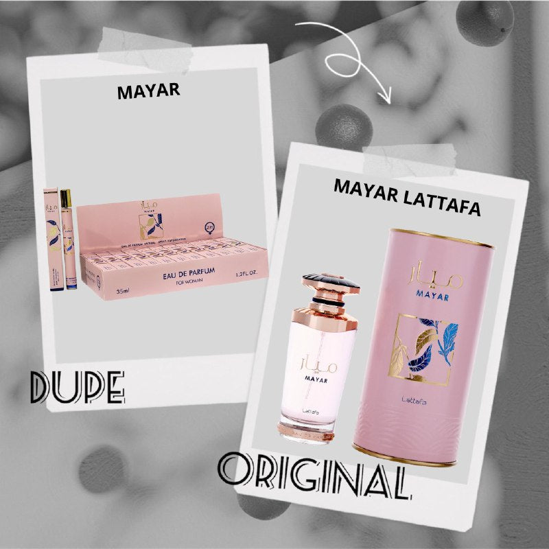 PERFUME EN TUBO PARA MUJER MAYAR EDP 35ML (M) (AROMA SIMILAR LATTAFA MAYAR)