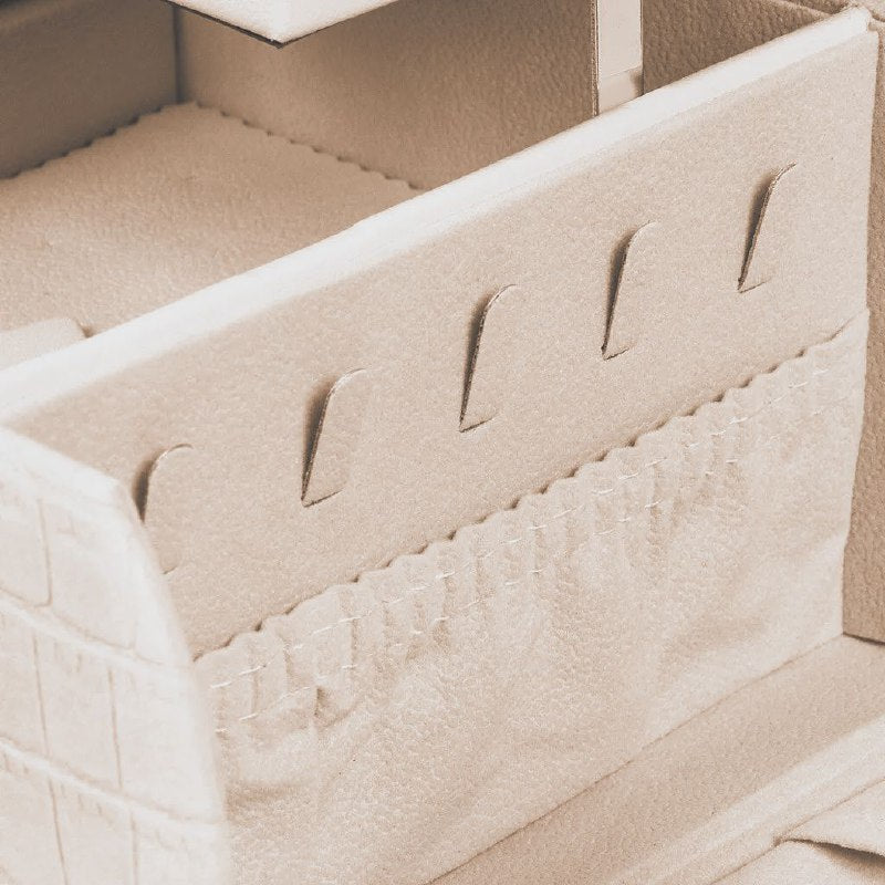 ORGANIZADOR JOYERO ELEGANTE PORTATIL, CAJA DE ALMACENAMIENTO DE JOYAS, FACIL DE TRANSPORTAR