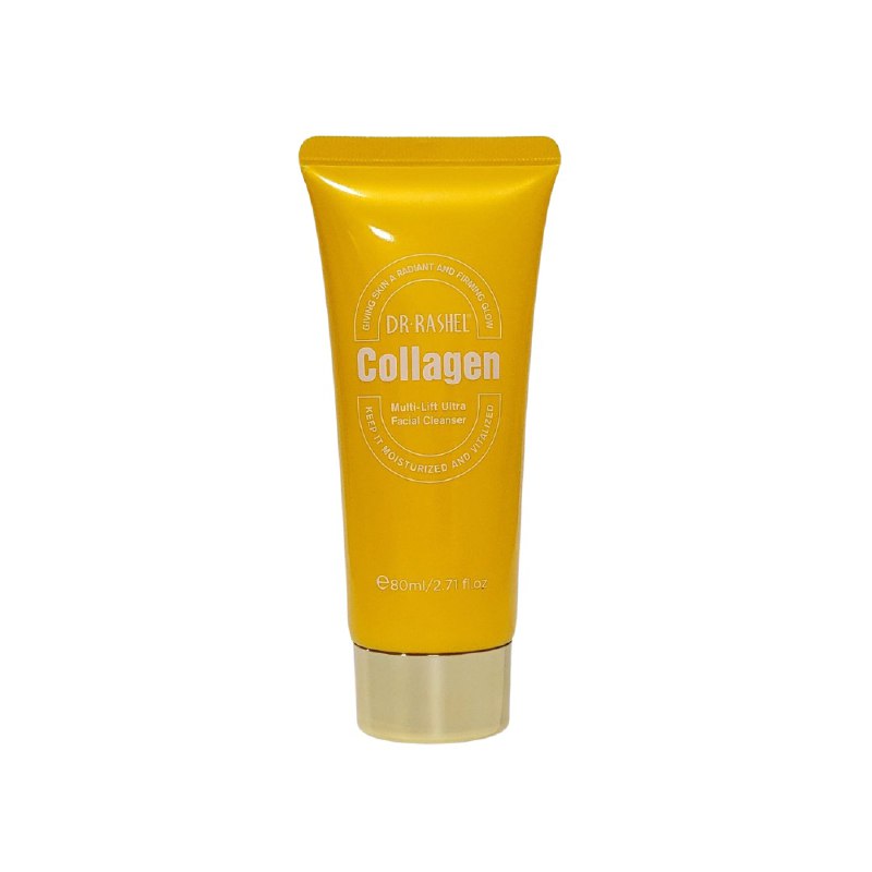 LIMPIADOR FACIAL EN CREMA, ELIMINA EL MAQUILLAJE, GRASA Y SUCIEDAD, IMPUREZAS, PIEL SUAVE, HIDRATADA Y REVITALIZADA CON COLAGENO DR RASHEL COLLAGEN 80ML