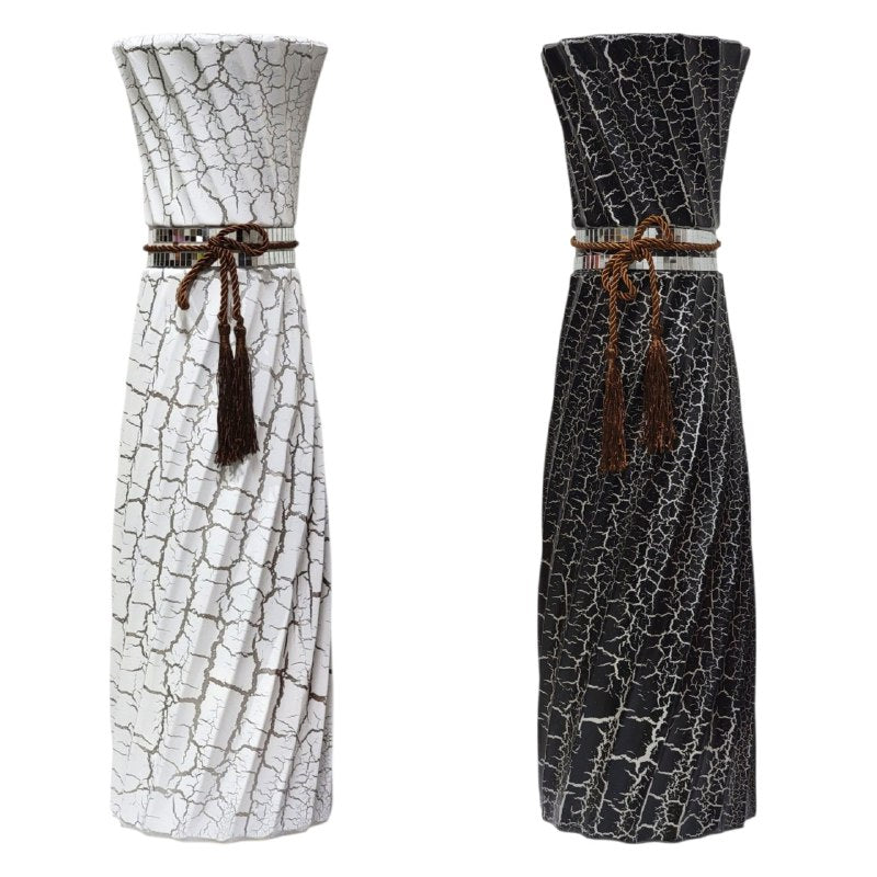 DECORACION JARRON PARA SALA DE ESTAR ELEGANTE Y MORDERNO 60X15CM, 2 COLORES