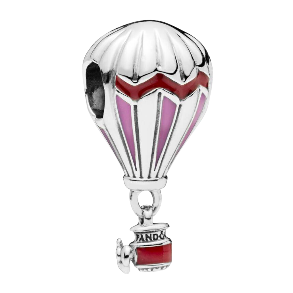 PCHARM1387 GLOBO AEROESTATICO COLOR ROSA CON ROJO