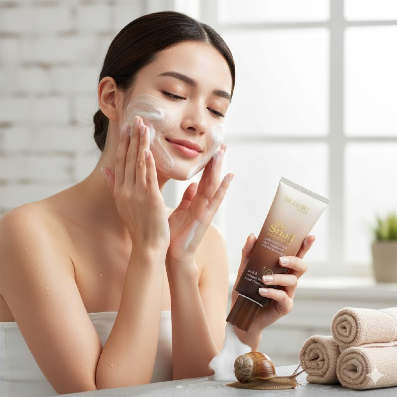 LIMPIADOR FACIAL DE CARACOL Y COLAGENO HIDRATANTE 120G, REMUEVE EL MAQUILLAJE Y REALIZA UNA LIMPIEZA PROFUNDA SIN RESECAR LA PIEL, DEJANDOLA LIMPIA Y SUAVE DR RASHEL