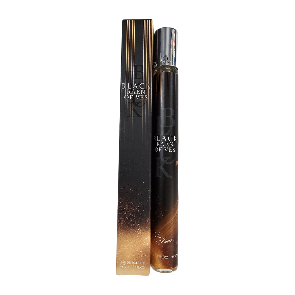 PERFUME EN TUBO PARA HOMBRE VIVA LUCK BLACK RAEN OF VES 22 EDT 35ML (H)