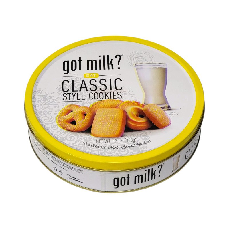 GALLETAS GOURMET CAJA DE GALLETAS DE MANTEQUILLA ESTILO TRADICIONAL GOT MILK EAT DELICATE CLASSIC STYLE COOKIES 340G
