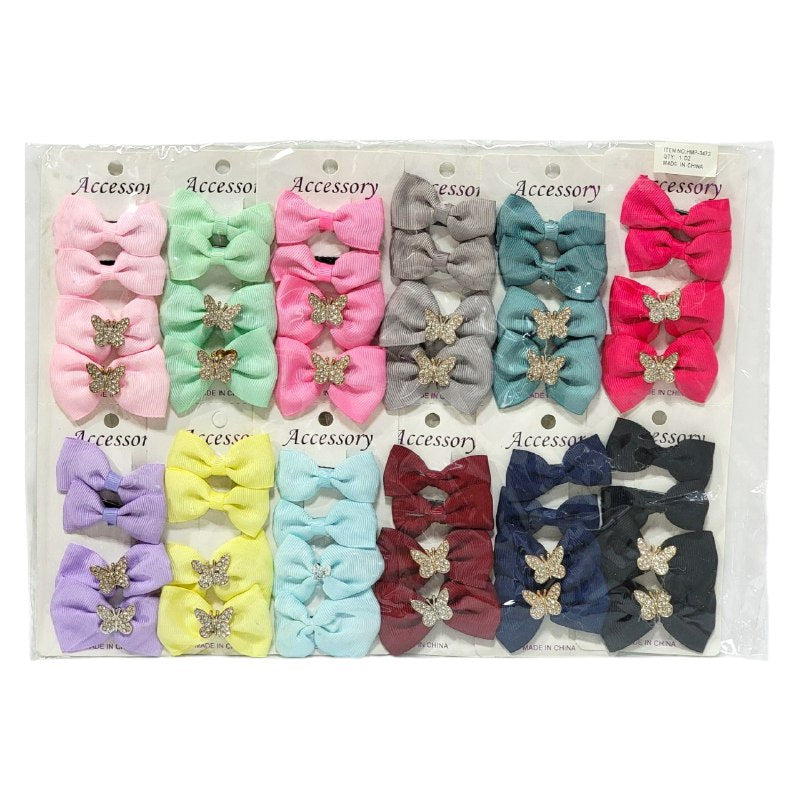 GANCHO PARA EL CABELLO DE MOÑO EN PAQUETE DE 48UND 2.5X5CM