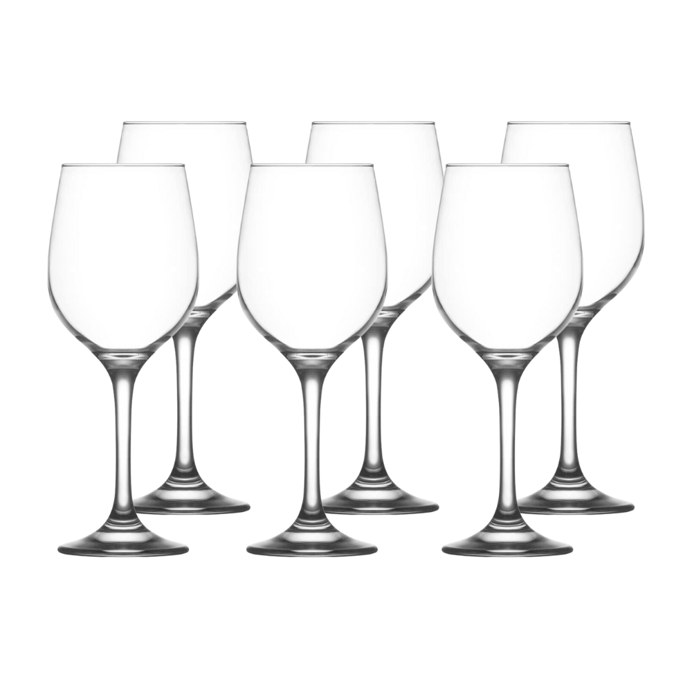 SET DE 6 COPAS DE VINO CAPCIDAD 480CC 16 1/2 ONZAS