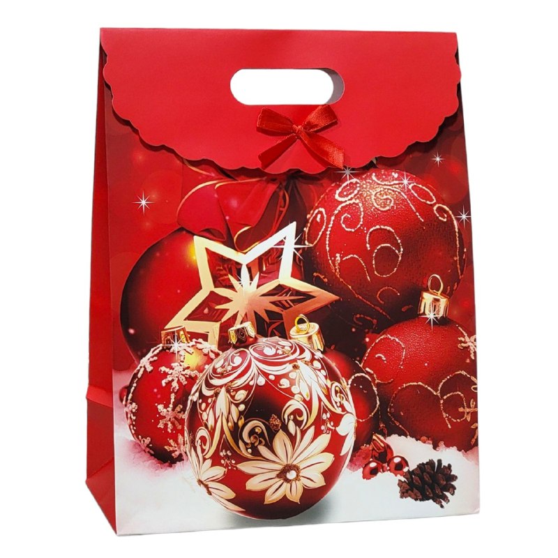 BOLSA DE REGALO NAVIDEÑA EXTRA GRANDE 37X28CM