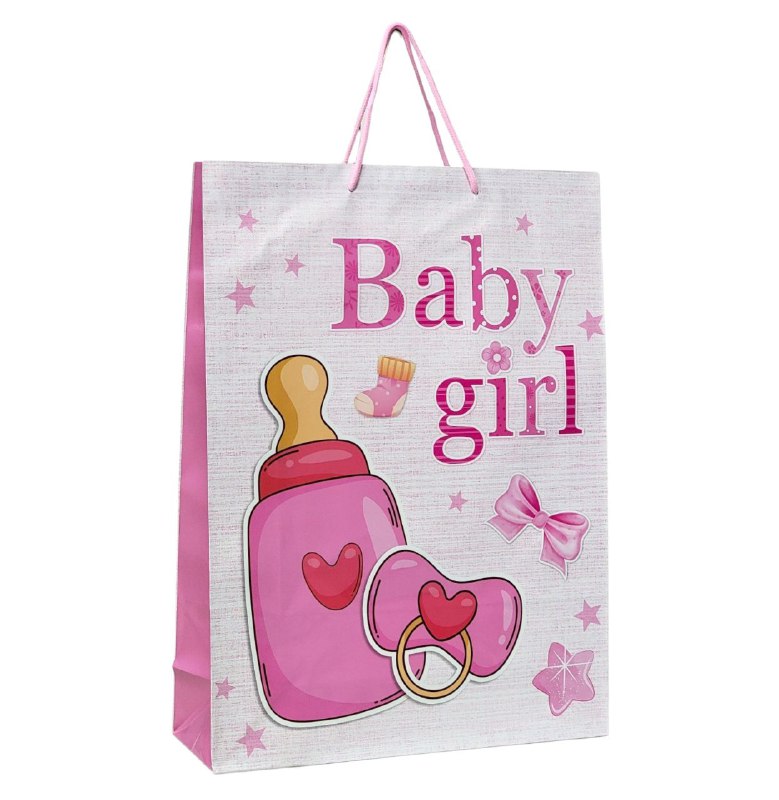 BOLSA DE REGALO BABY SHOWER GRANDE 32X11X44CM
