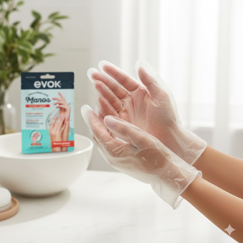 MASCARILLA PARA MANOS HUMECTANTE E HIDRATANTE EVOK 1 PAR TALLA UNICA