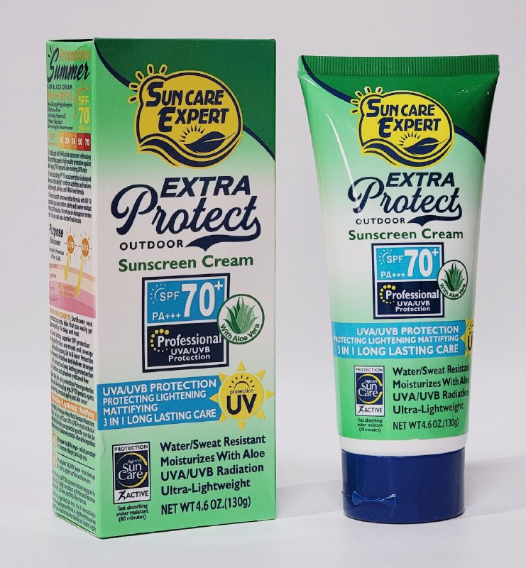 PROTECTOR SOLAR EN CREMA SPF 70 DE ALOE VERA, PARA PIELES SENSIBLES AL SOL Y BRONCEADAS, FILTROS UVA/UVB, PROTEGE LA PIEL DE FORMA INMEDIATA Y FIABLE, RESISTENTE AL AGUA Y SUDOR FRUIT OF THE WOKALI 130G