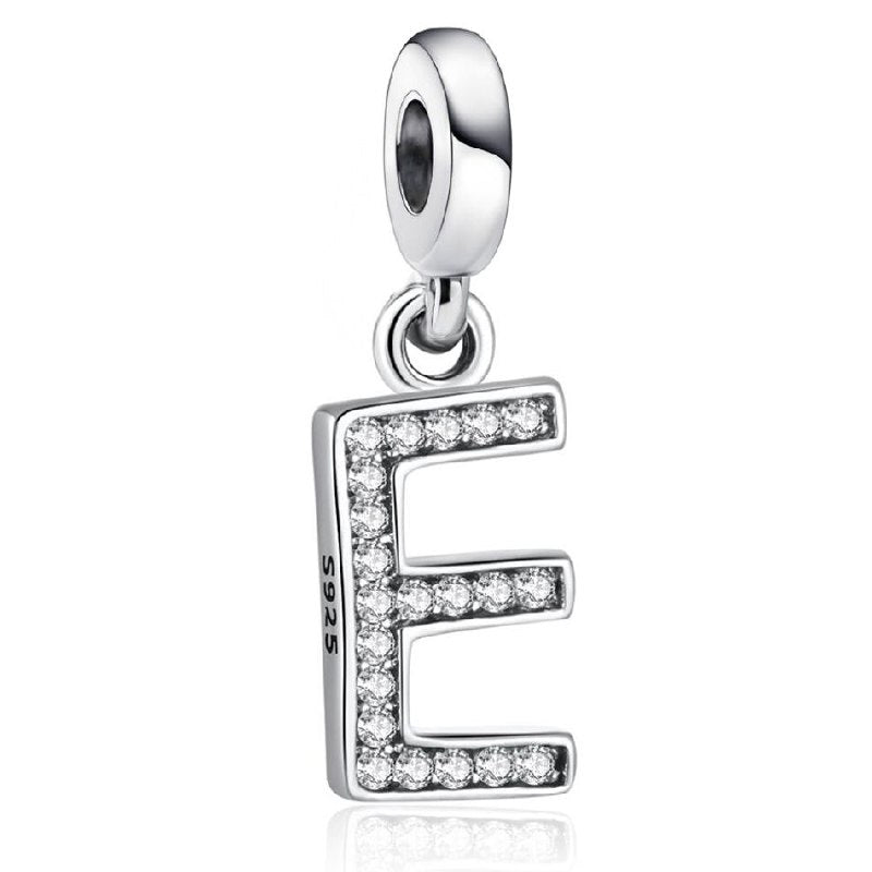 PCHARM4066$E LETRA E PANDORA PLATA 9.25