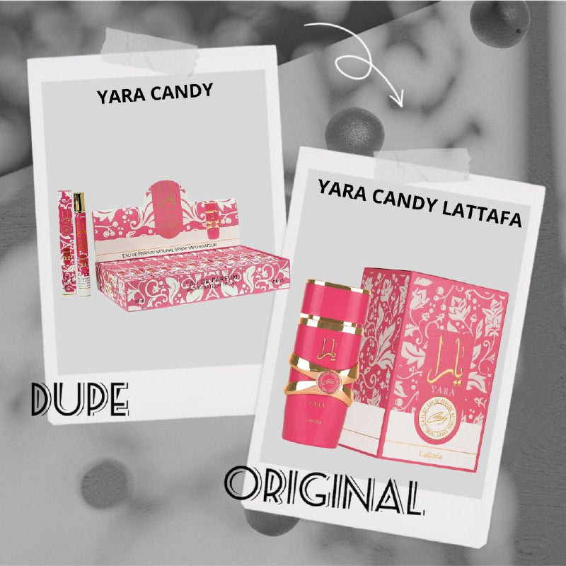 PERFUME EN TUBO PARA DAMA YARA CANDY EDP 35ML (M) (AROMA SIMILAR LATTAFA YARA CANDY)