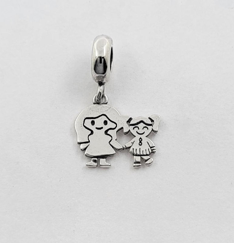 PCHARM3066$2 FORMA NIÑAS PANDORA PLATA 9.25