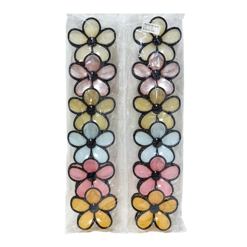 GANCHO PARA EL CABELLO DE FLOR FUERTE SUJECION EN PAQUETE DE 12UND 7.5X8CM