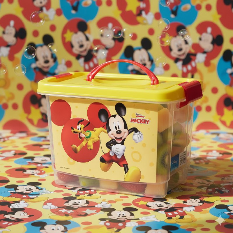 ORGANIZADOR CAJA DE ALMACENAMIENTO ORGANIZADORA PARA NIÑOS DE DISNEY MICKEY MOUSE 15X18X11CM