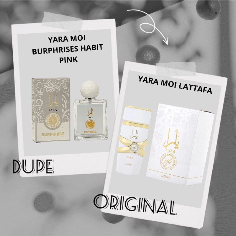 YARA BURPHRISE HABIT PINK EDP 35ML (M) (AROMA SIMILAR LATTAFA YARA MOI)