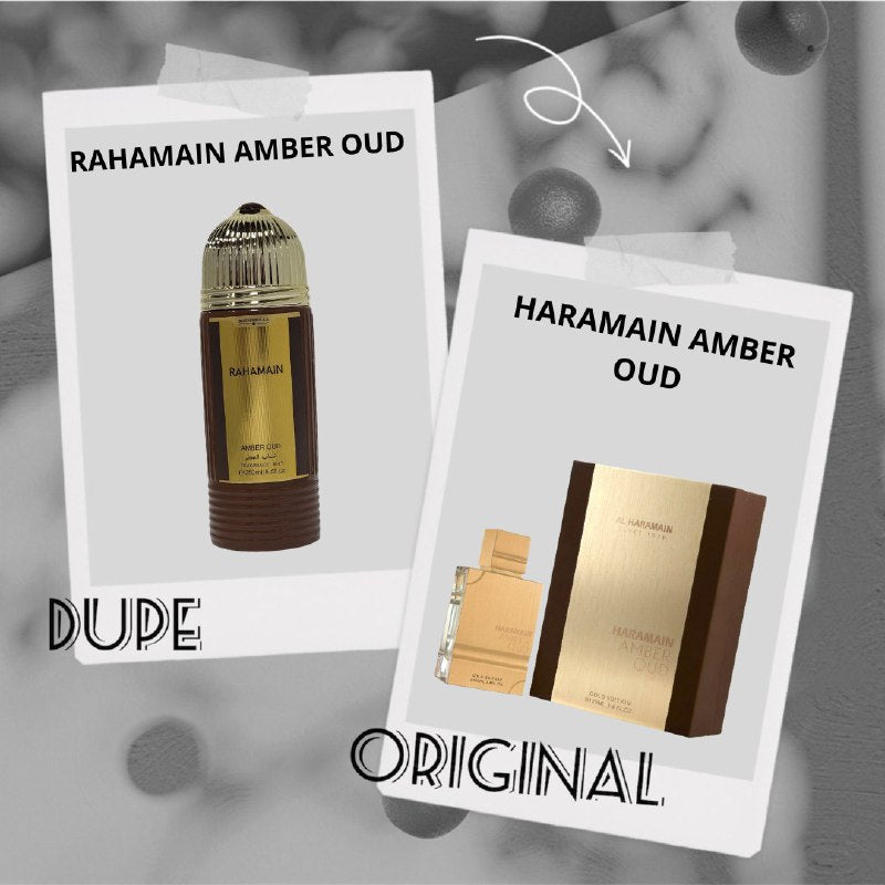 SPLASH RAHAMAIN AMBER OUD 250ML (H) (AROMA SIMILAR AL HARAMAIN AMBER OUD GOLD)
