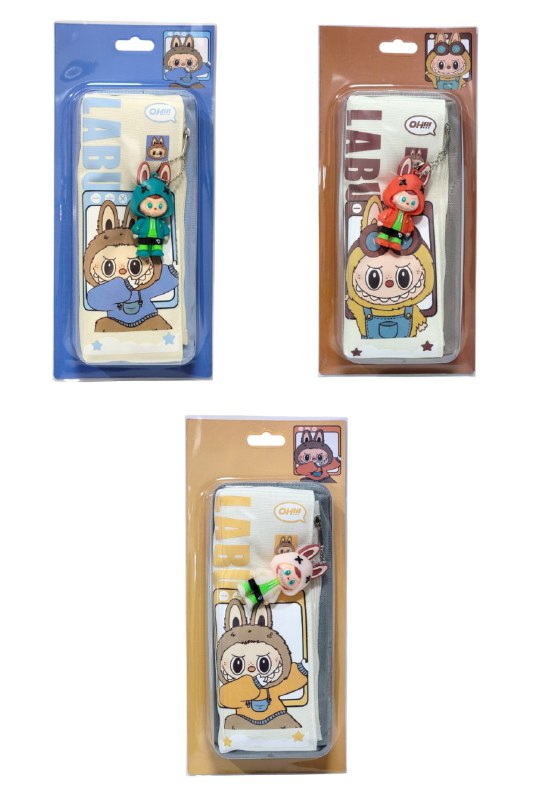 CARTUCHERA DE LABUBU QUE COMBINA ORGANIZACION IMPECABLE CON DISEÑO IRRESISTIBLE 3 COLORES