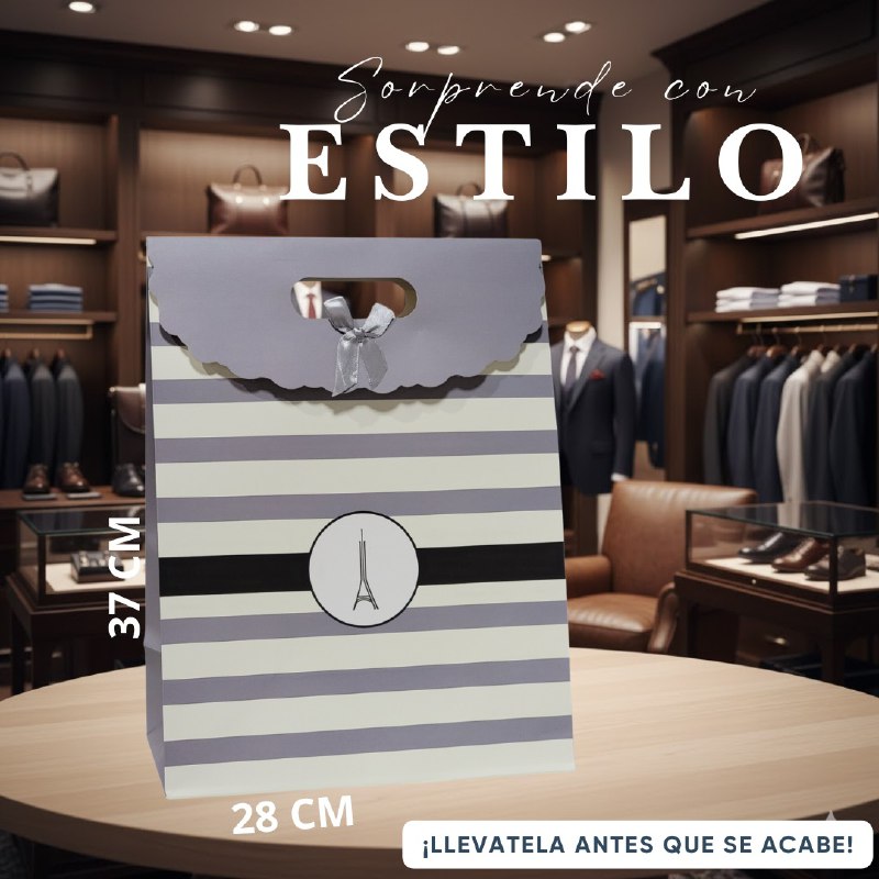 BOLSA DE REGALO EXTRA GRANDE 28X37CM