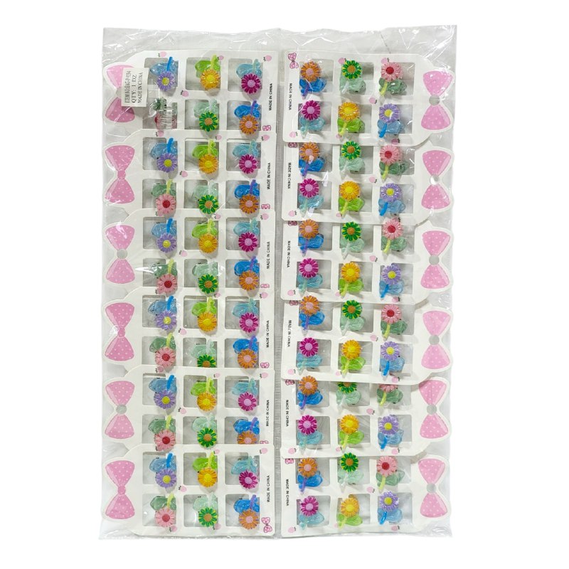 GANCHOS PARA EL CABELLO DE GIRASOL EN PAQUETE DE 72UND 2X2.5CM