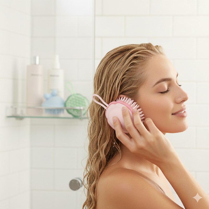 CEPILLO MASAJEADOR PARA EL CABELLO DE CERDAS CONICAS SUAVES