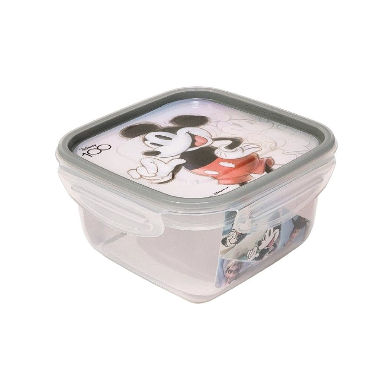 ORGANIZADOR RECIPIENTE PARA NIÑOS CON DISEÑO DE MICKEY Y MINNIE MOUSE TAMAÑO PEQUEÑO