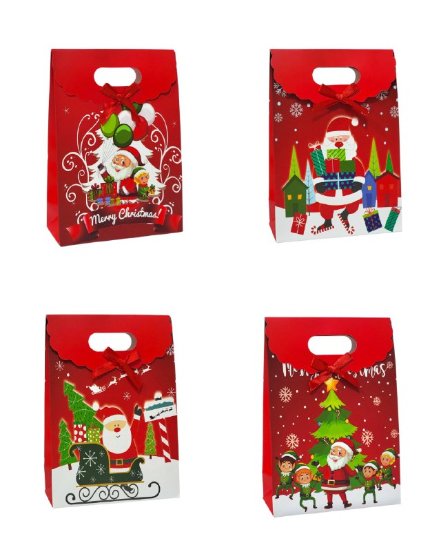 BOLSA DE REGALO NAVIDEÑA MINI MEDIANO 14X21CM