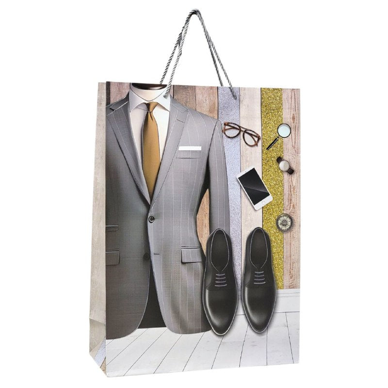 BOLSA DE REGALO PARA HOMBRE GRANDE 30X12X41.5CM