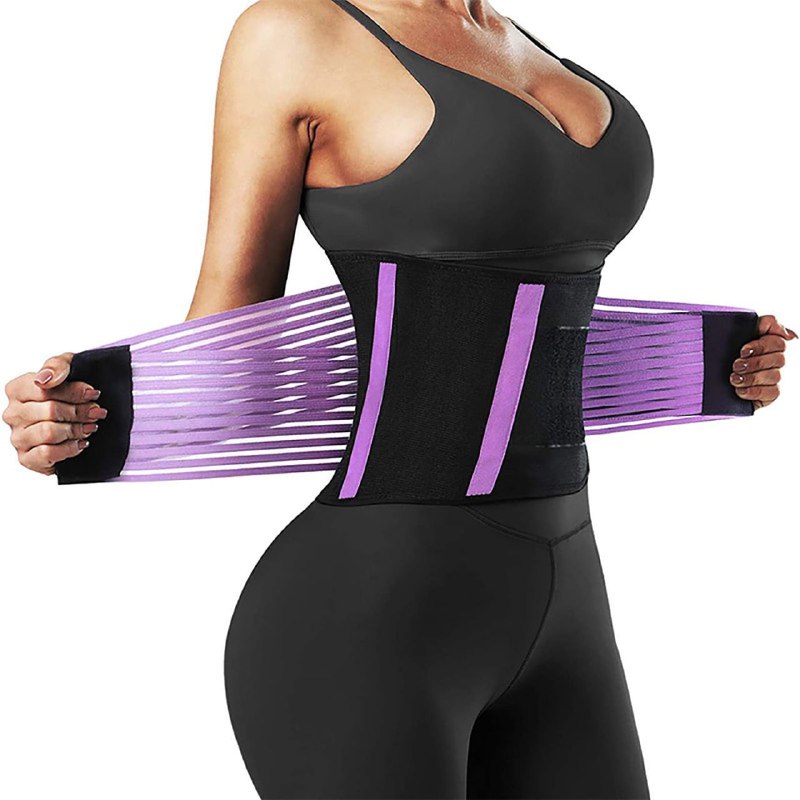 FAJA MOLDEADORA, CINTURON DE GIMNASIO PARA MUJER, FAJA REDUCTORA TRANSPIRABLE Y ESTABLE, BORDES RESISTENTES, VELCRO 3 COLORES SHAPING BELT YN-B6