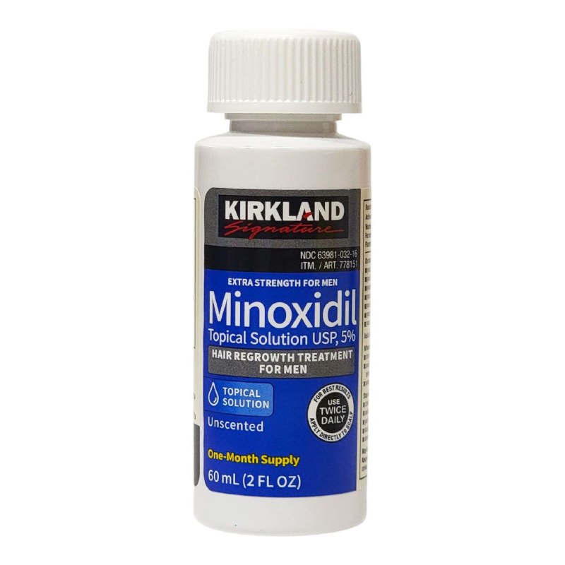 TRATAMIENTO PARA EL CRECIMIENTO DEL CABELLO Y BARBA PARA HOMBRES MINOXIDIL KIRKLAND SIGNATURE 60ML VENTA POR UNIDAD
