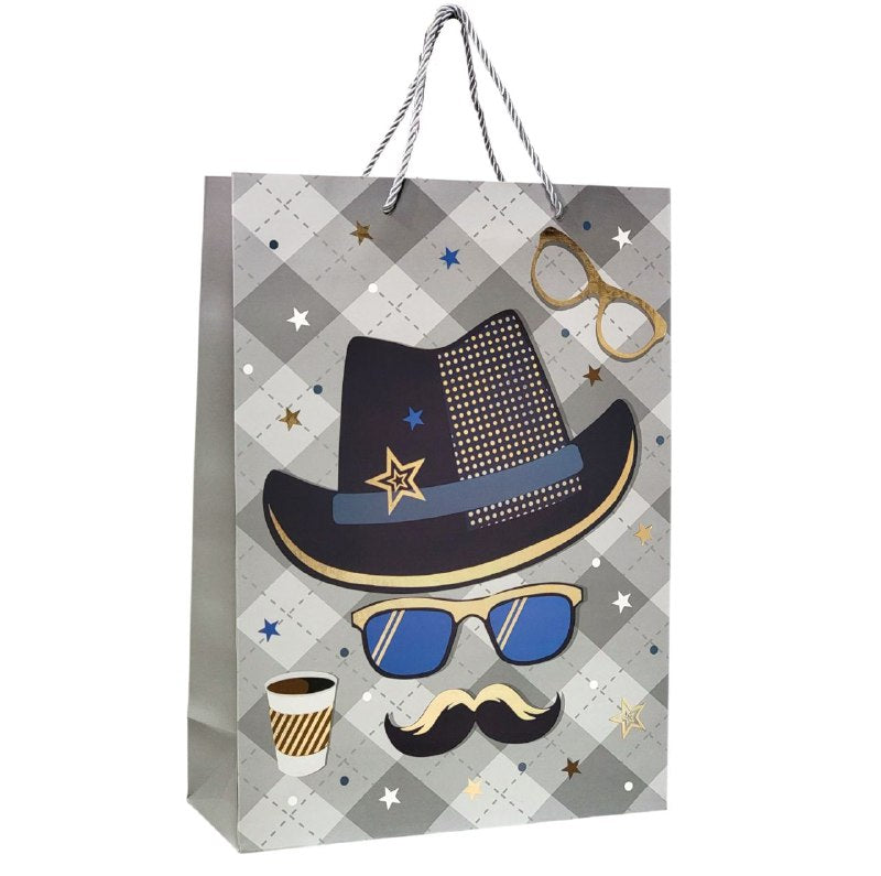 BOLSA DE REGALO PARA HOMBRE GRANDE 30X12X41.5CM