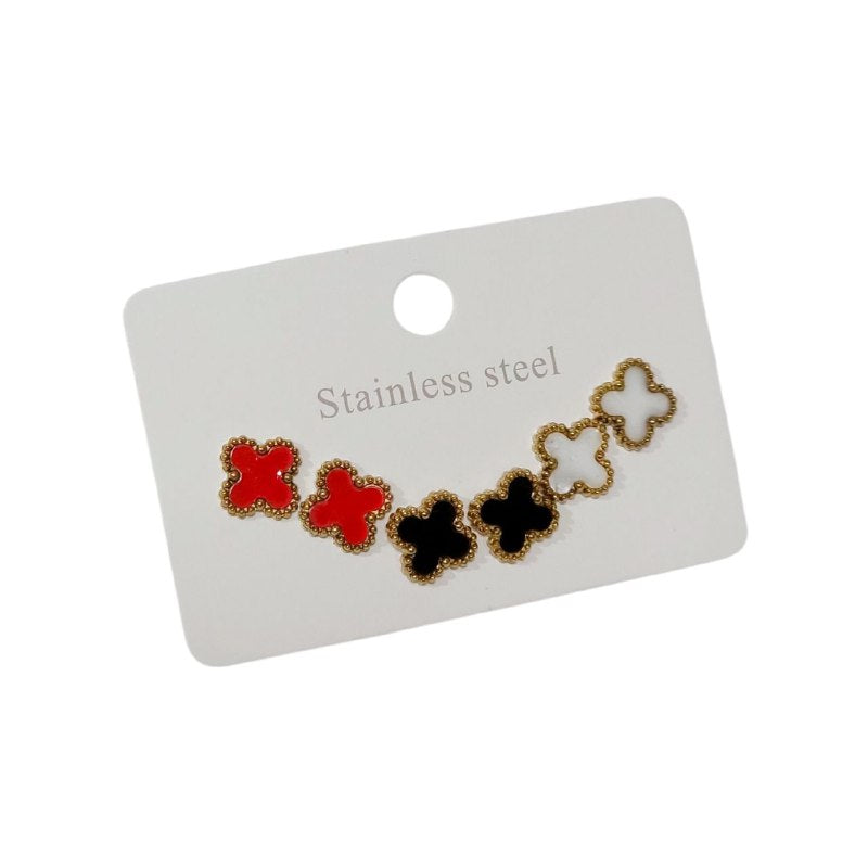 EARI4073 SET DE ARITOS FLOR CARTIER