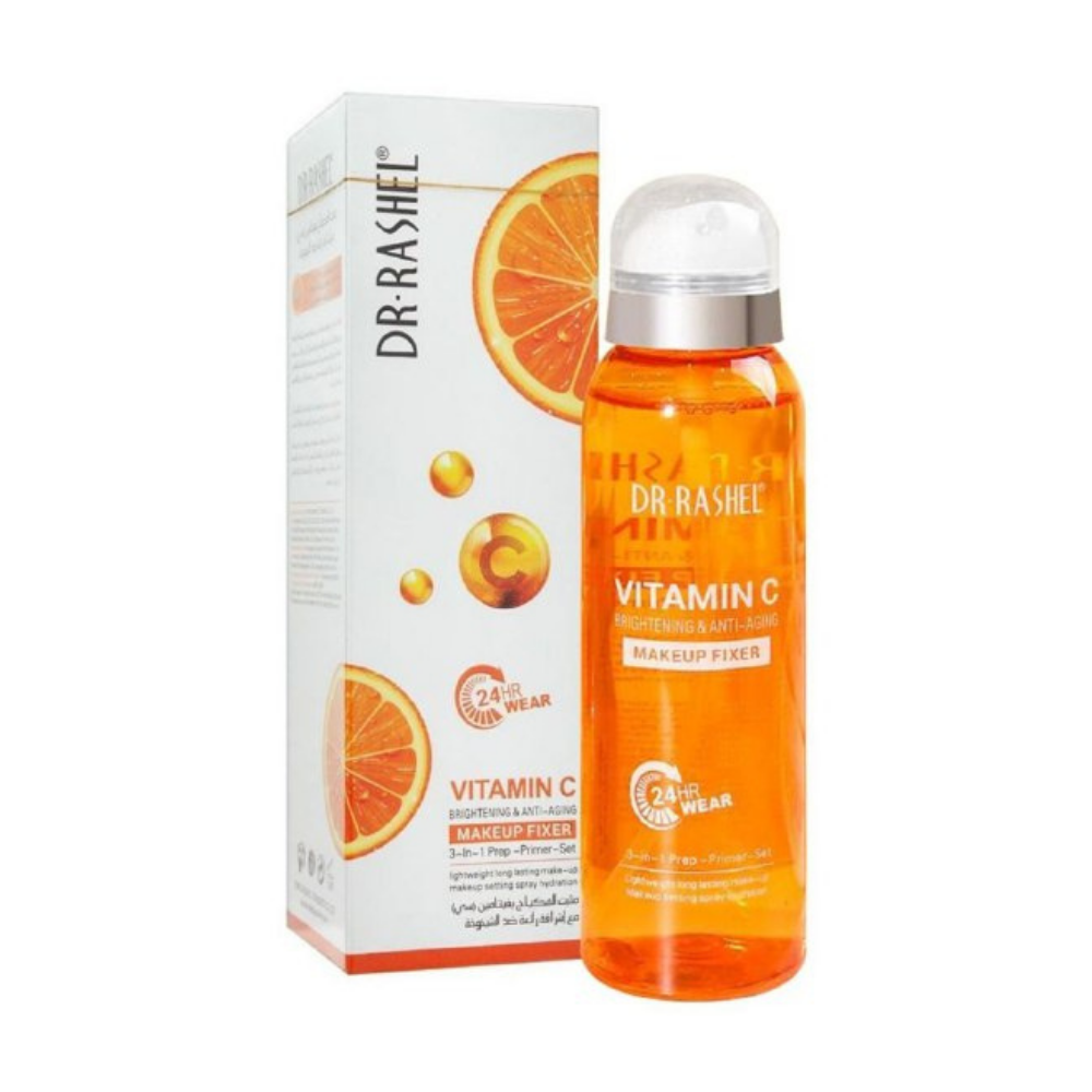 FIJADOR DE MAQUILLAJE 3 EN 1 VITAMINA C DR RASHEL 160ML