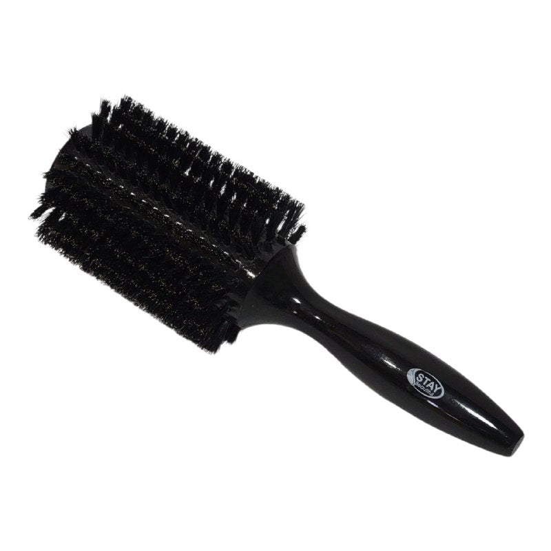 CEPILLO PEINE REDONDO DE MADERA CERDA NATURAL Y NYLON ALTA RESISTENCIA A LA TEMPERATURA STAY BEAUTIFUL