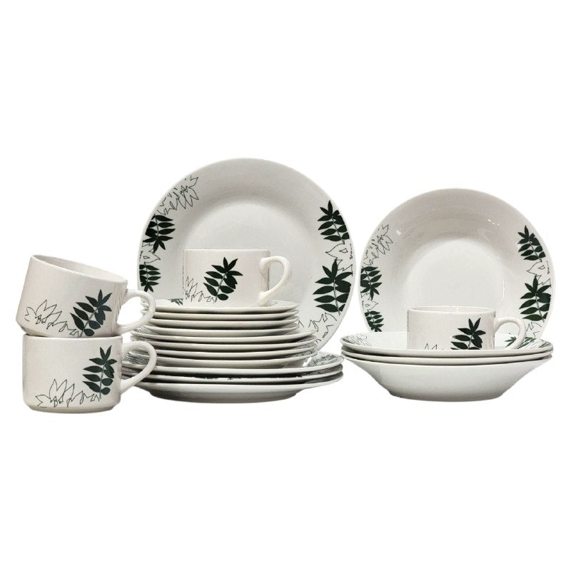 PLATOS JUEGO DE VAJILLA DE PORCELANA DE 20 PIEZAS ELEGANTES ROYAL LINE