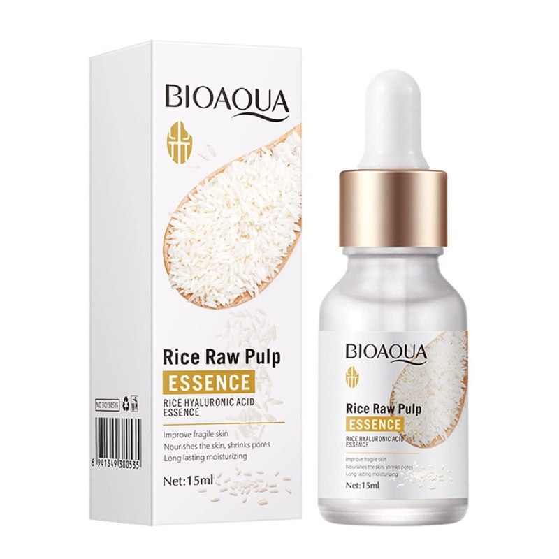 SUERO FACIAL, ESENCIA DE ACIDO HIALURONICO DE PULPA CRUDA DE ARROZ HIDRATANTE BIOAQUA 15ML