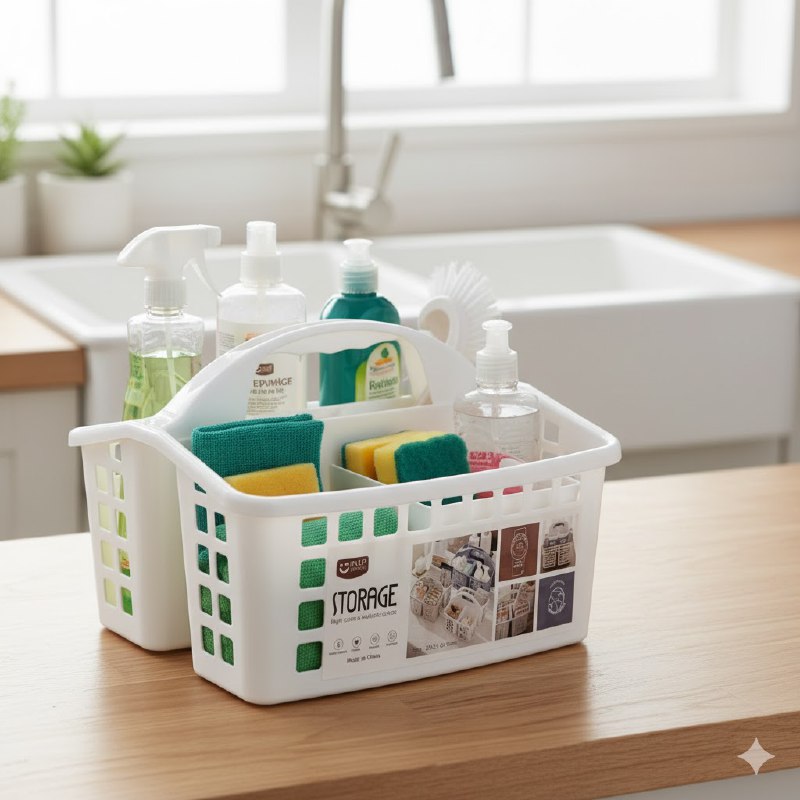 CANASTA ORGANIZADORA DE ALMACENAMIENTO PORTATIL, 3 COLORES