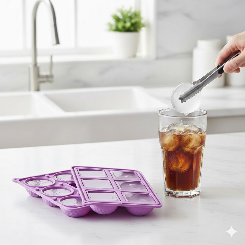 ORGANIZADOR RECIPIENTE MOLDE PARA HACER HIELO QUE PRODUCE ESFERAS Y CUBOS 3 COLORES