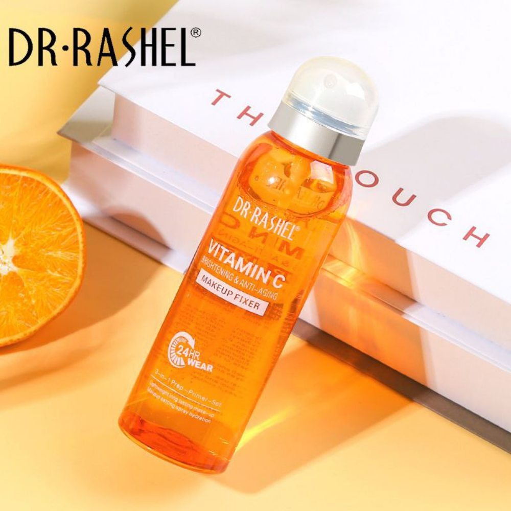 FIJADOR DE MAQUILLAJE 3 EN 1 VITAMINA C DR RASHEL 160ML