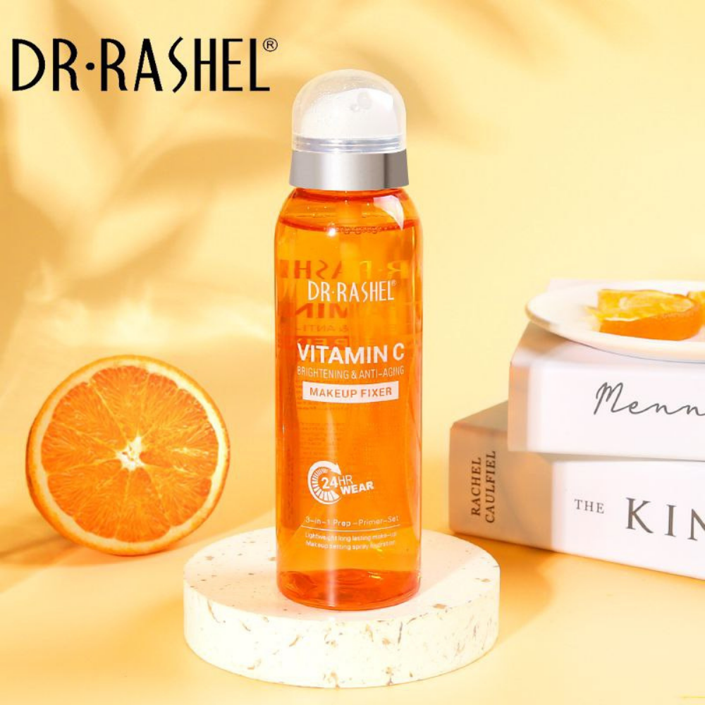 FIJADOR DE MAQUILLAJE 3 EN 1 VITAMINA C DR RASHEL 160ML