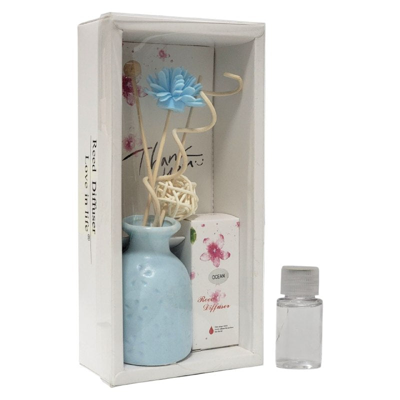 AMBIENTADOR AROMATIZANTE DIFUSOR DE VARILLAS PARA EL HOGAR DE AROMA CONTINUO SIN HUMO NI GOTEO, 4 AROMAS REED DIFFUSER