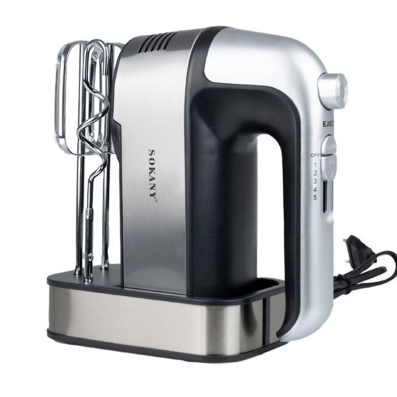 MAQUINA BATIDORA LICUADORA DE MANO 350W FUERZA, FACIL DE USAR 5 VELOCIDADES SOKANY SK-6627