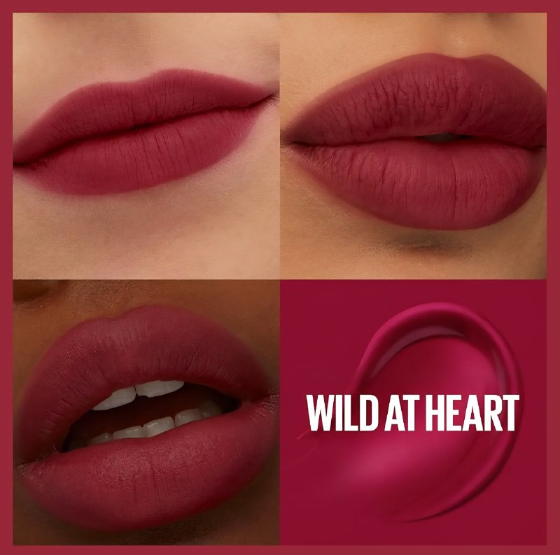 BRILLO LABIAL TINTA DE ACABADO LIGERO DE LARGA DURACION MAYBELLINE TONO 50 WILD AT HEART 4.2ML