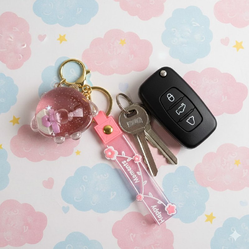 LLAVEROS DE ARENA MOVEDIZA LIQUIDA, 9 ESTILOS DISPONIBLES